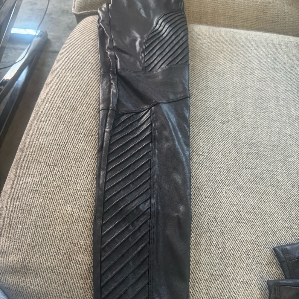 Spanx Faux leather black leggings . Brand new with tags
